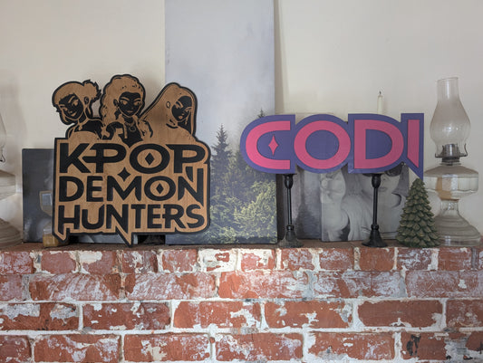 K-Pop Inspired Wooden Sign | Group Name or Custom Name Sign | Buy Individually or as a Set