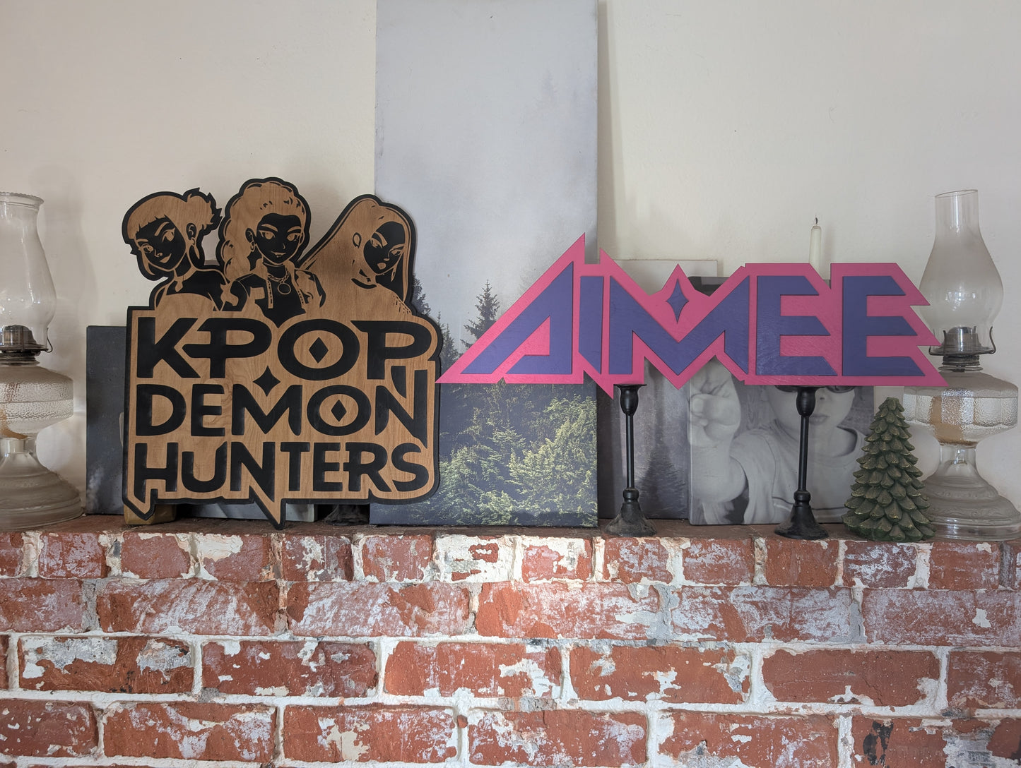 K-Pop Inspired Wooden Sign | Group Name or Custom Name Sign | Buy Individually or as a Set