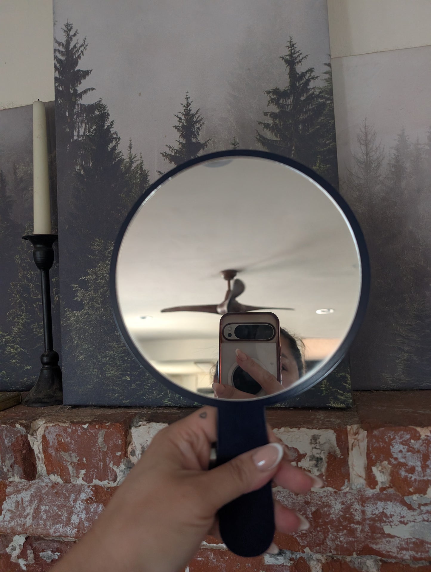 Custom Hand Mirror with Logo – Personalized Salon Mirror